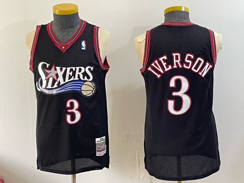 Men Philadelphia 76ers #3 Iverson black Game 2026 NBA Jersey 080801->philadelphia 76ers->NBA Jersey